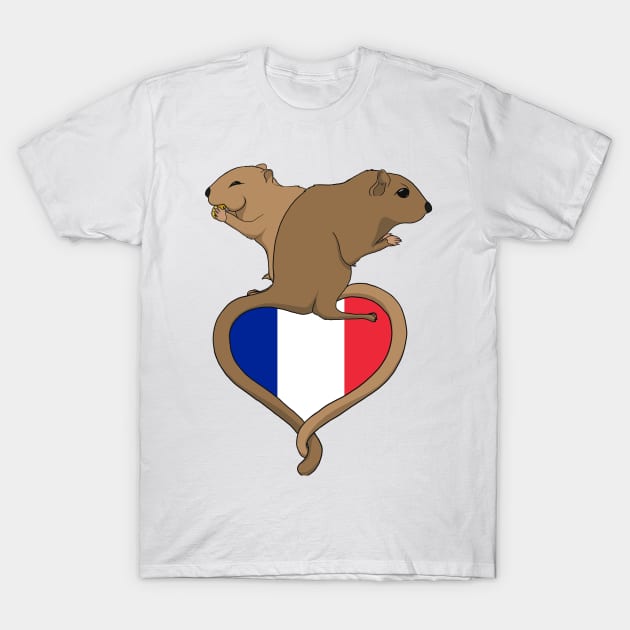 Gerbil France (light) T-Shirt by RampArt